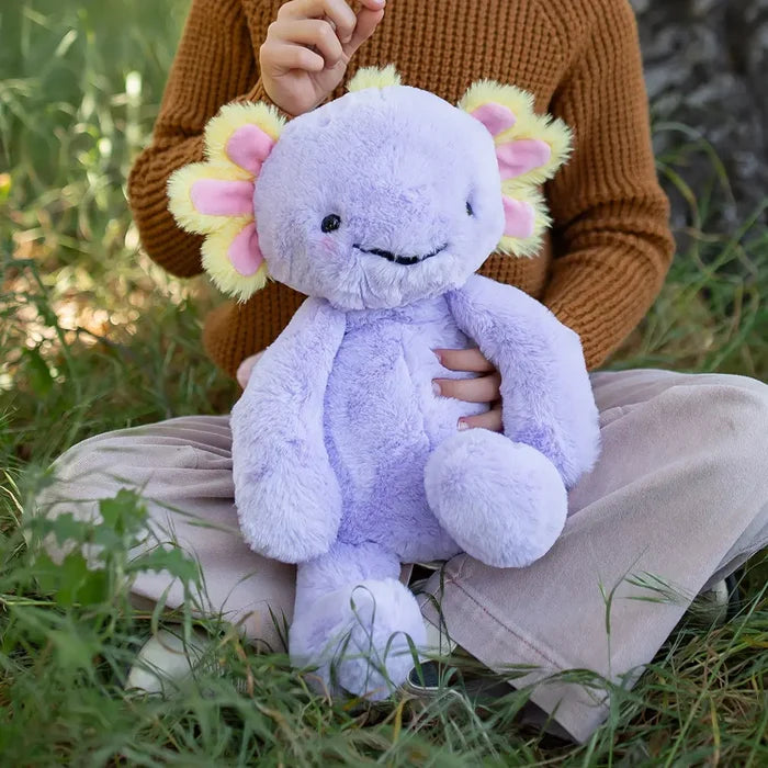 Beverly Hills Teddy Bear Company World Softest Plush Lushee 16 Inch - Lilac Axolotl