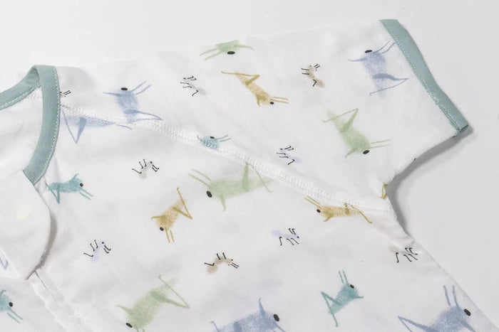 Nest Designs Baby 0.25 TOG Bamboo Silk Short Sleeve Sleep Bag - The Ant & The Grasshopper