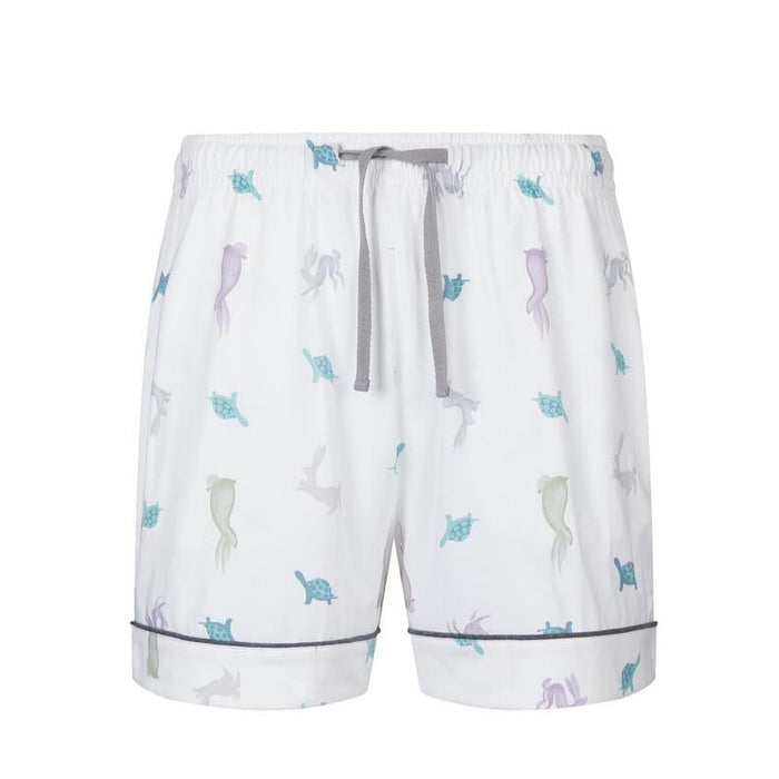 Nest Designs Women's Bamboo Jersey Short Sleeve PJ Set - The Tortoise & The Hare