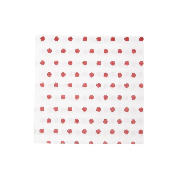 Red Dot Dinner Napkins/50