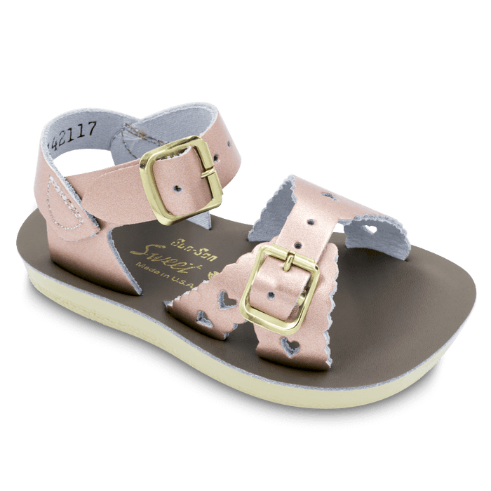 Salt Water by Hoy Kids Shoes Sun-San - Sweetheart Sandal in Shiny Pink