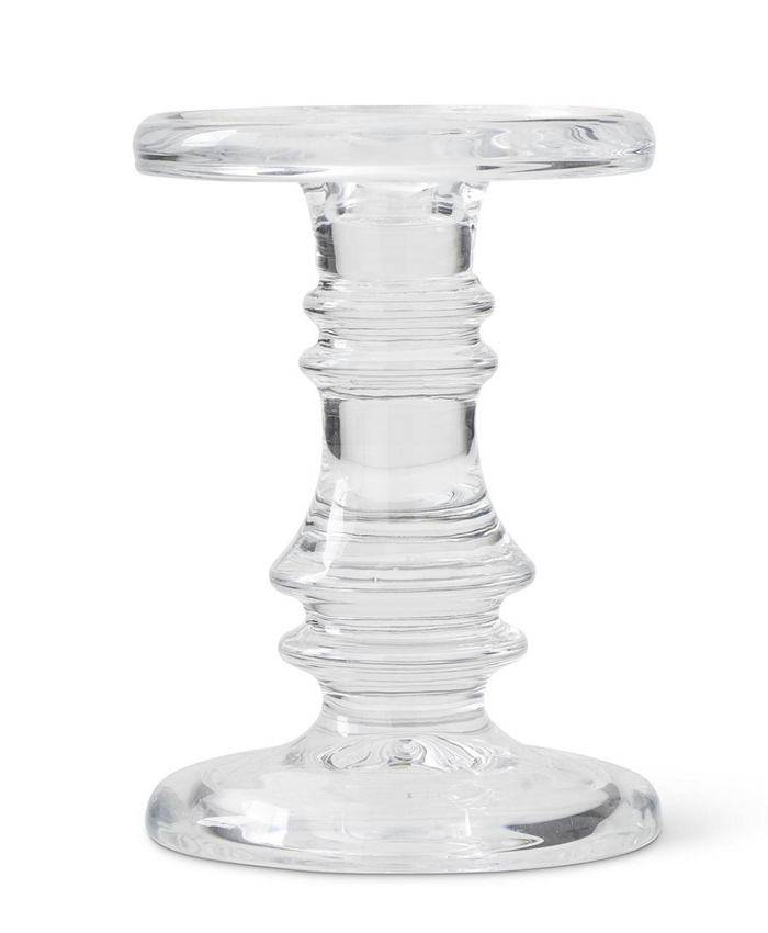 Short Glass Candleholders