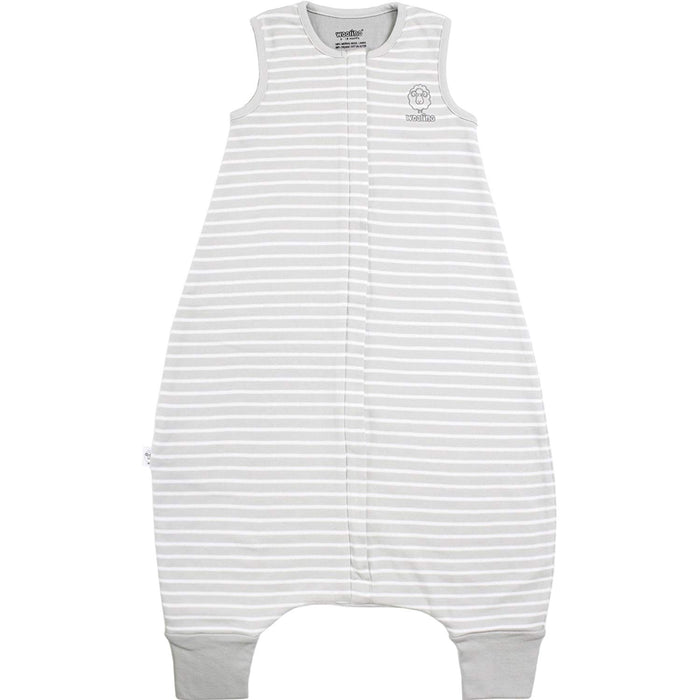 >Woolino Merino Wool 4 Season Baby Sleep Bag with FEET opening - Birch Gray